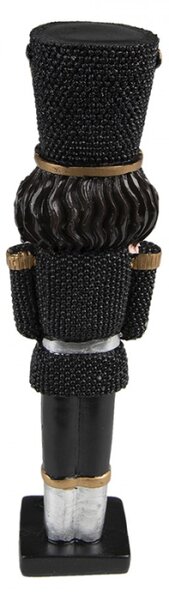 Vánoční dekorace Socha Louskáček Černý 5*4*16 cm – 5x4x16 cm