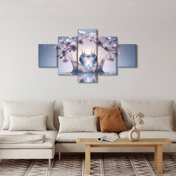 Obraz - Diamantové srdce (125x70 cm)
