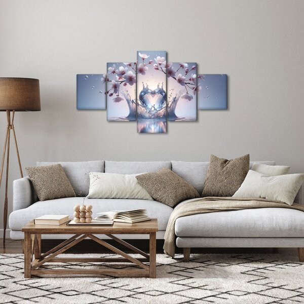 Obraz - Diamantové srdce (125x70 cm)