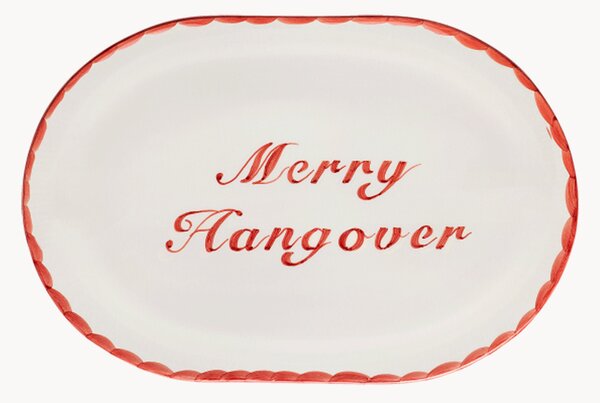 Ručně malovaný servírovací talíř Merry Hangover