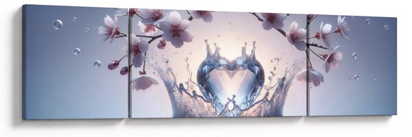 Obraz - Diamantové srdce (170x50 cm)