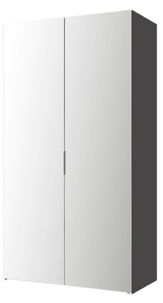 Skříň 2D 100 Zrcadlo, korpus antracit AL Módulní skříň Modus