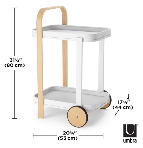 Servírovací stolek na kolečkách 44x53 cm Bellwood – Umbra