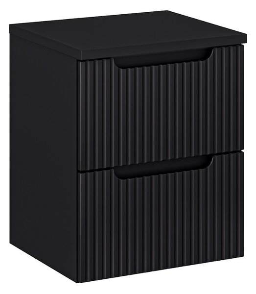 Koupelnová skříňka s deskou NOVA Black D50/2 | 50 cm