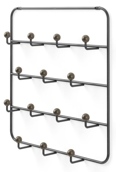 Černý přírodní kovový věšák na dveře 36 cm Estique – Umbra