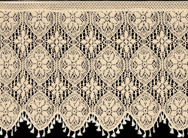 KRÁTKÁ ZÁCLONA NA PÁSCE MOLY 150X60 CM SVĚTLEBÉŽOVÁ
