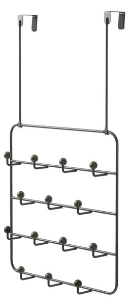 Černý přírodní kovový věšák na dveře 36 cm Estique – Umbra