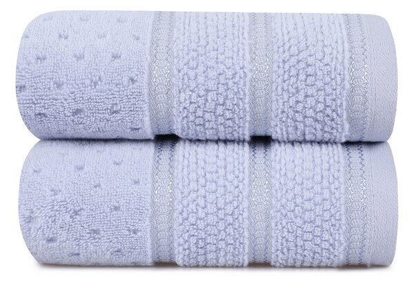 Sada 2 světle modrých bavlněných ručníků Foutastic Arella, 50 x 90 cm