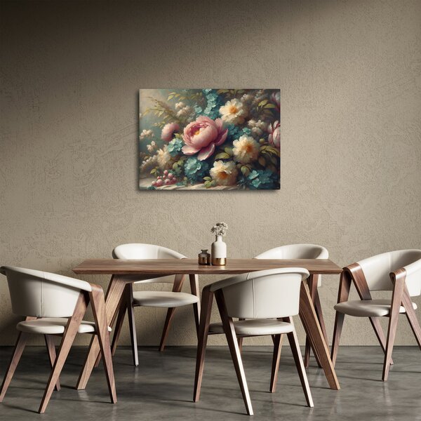 Obraz - Zátiší s květinami - malba (70x50 cm)
