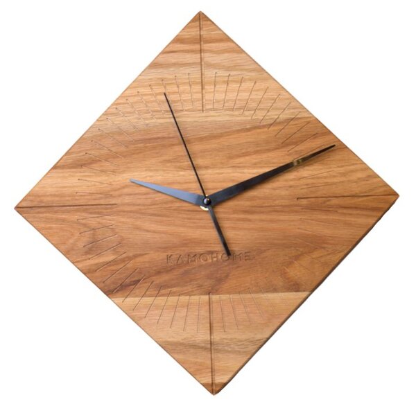 Kamohome Dřevěné nástěnné hodiny ARIES Velikost: 37x37 cm, Materiál: Buk