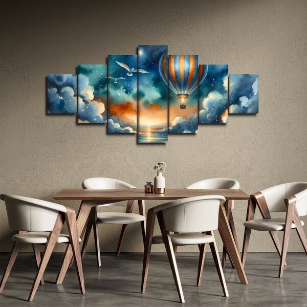Obraz - Let noční oblohou (210x100 cm)