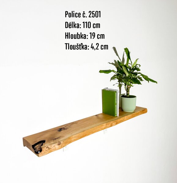Police s přírodní hranou "extra" Výběr police: č. 2512