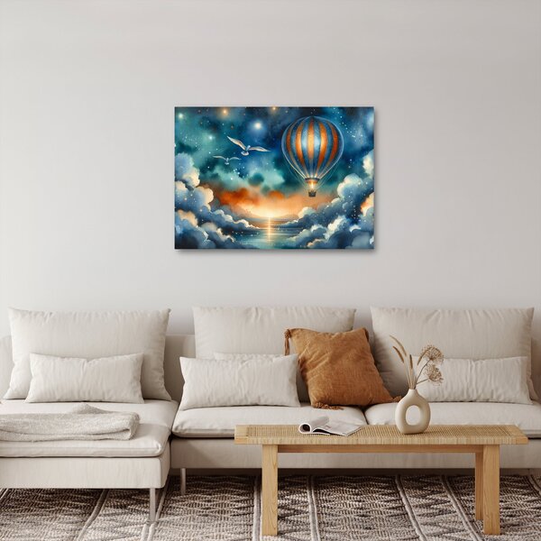 Obraz - Let noční oblohou (70x50 cm)