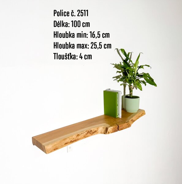 Police s přírodní hranou "extra" Výběr police: č. 2512
