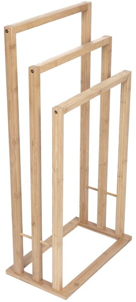 Mexen Bamboo, bambusový držák na ručníky 3řadý, přírodní bambusová, 701342-00