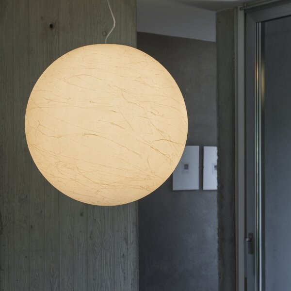 Ideal Lux - Lustr na lanku CARTA 1xE27/25W/230V pr. 40 cm bílá