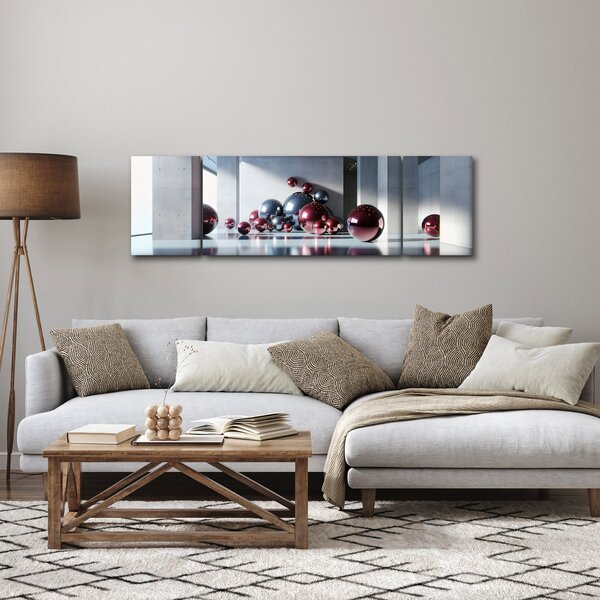 Obraz - 3D prostor s koulemi II. (170x50 cm)