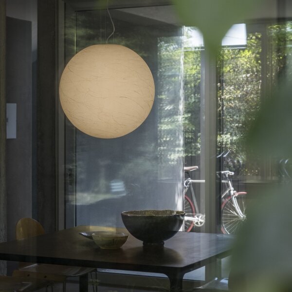 Ideal Lux - Lustr na lanku CARTA 1xE27/25W/230V pr. 40 cm bílá