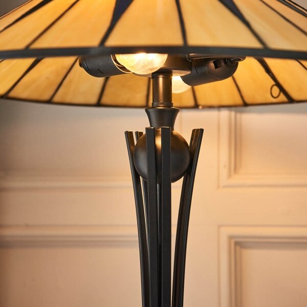 Endon 64045 - Stolní lampa Tiffany DARK STAR 2xE27/60W/230V pr. 49 cm