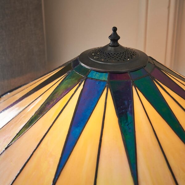 Endon 64045 - Stolní lampa Tiffany DARK STAR 2xE27/60W/230V pr. 49 cm