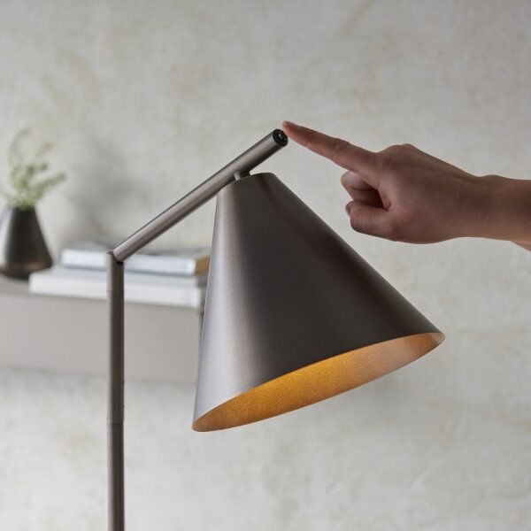 Endon 102895 - Stojací lampa CAPE 1xE27/10W/230V bronzová