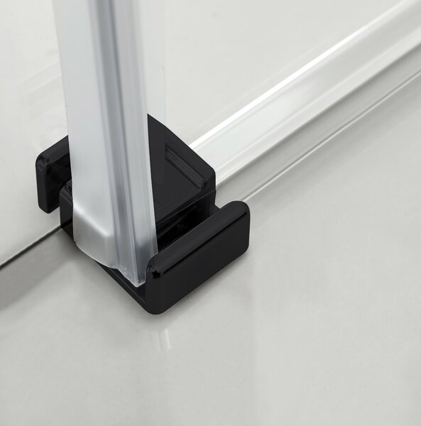 Hagser Alena sprchové dveře 130 cm posuvné černá matný/průhledné sklo HGR19000021