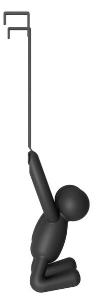 Černý plastový věšák na dveře 22 cm Buddy – Umbra