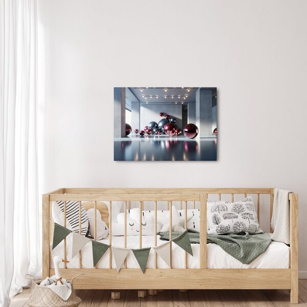 Obraz - 3D prostor s koulemi II. (70x50 cm)