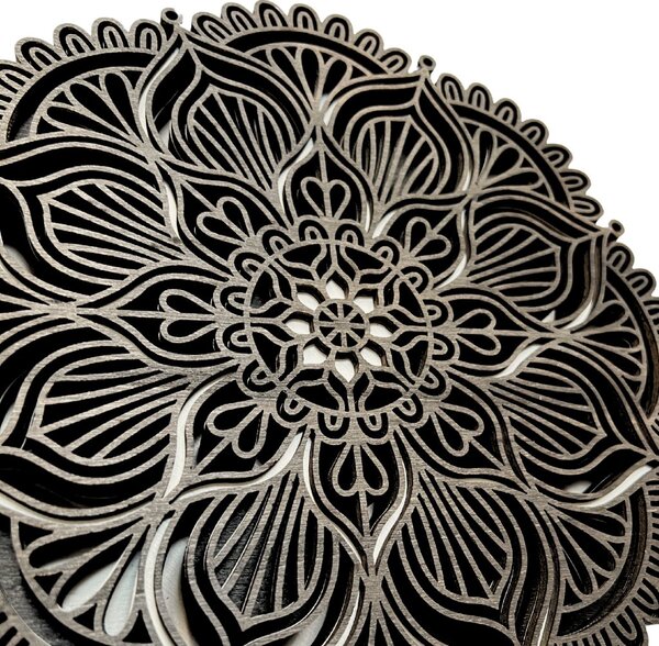 Wooden Mooden Dřevěný obraz Flower Velikost: 37x37 cm