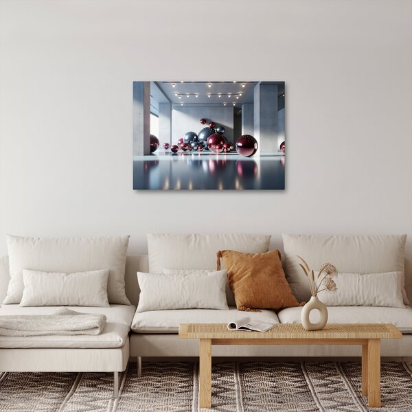 Obraz - 3D prostor s koulemi II. (70x50 cm)