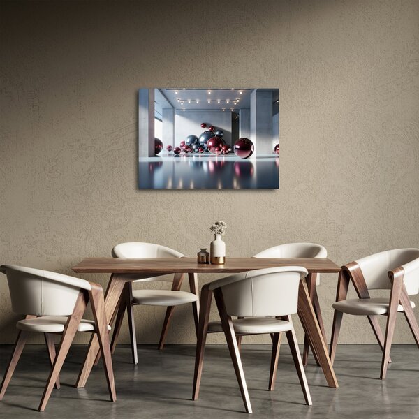 Obraz - 3D prostor s koulemi II. (70x50 cm)