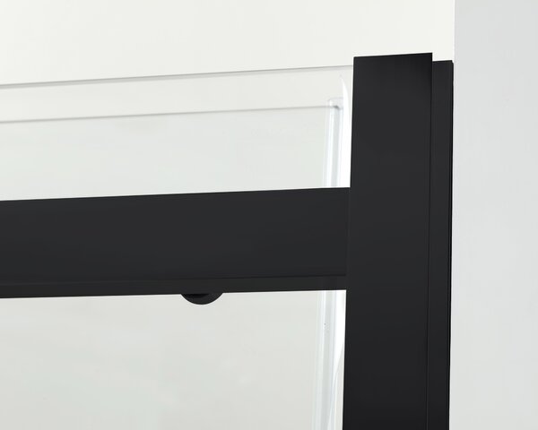 Hagser Alena sprchové dveře 130 cm posuvné černá matný/průhledné sklo HGR19000021