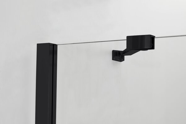 Hagser Gisa sprchový kout 100x80 cm obdélníkový černá matný/průhledné sklo HGR16000020