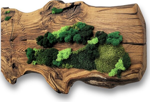 Wooden Mooden Designové dřevěné hodiny s mechem - luxusní dekor na zeď
