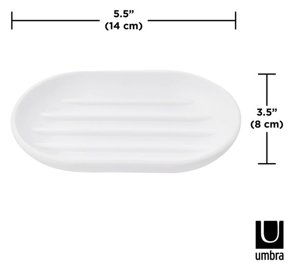 Bílá plastová mýdlenka Touch – Umbra