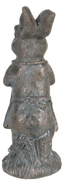 Metalická velikonoční dekorace králíka Métallique – 4x4x11 cm