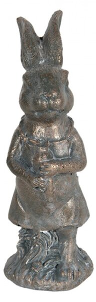Metalická velikonoční dekorace králíka Métallique – 4x4x11 cm