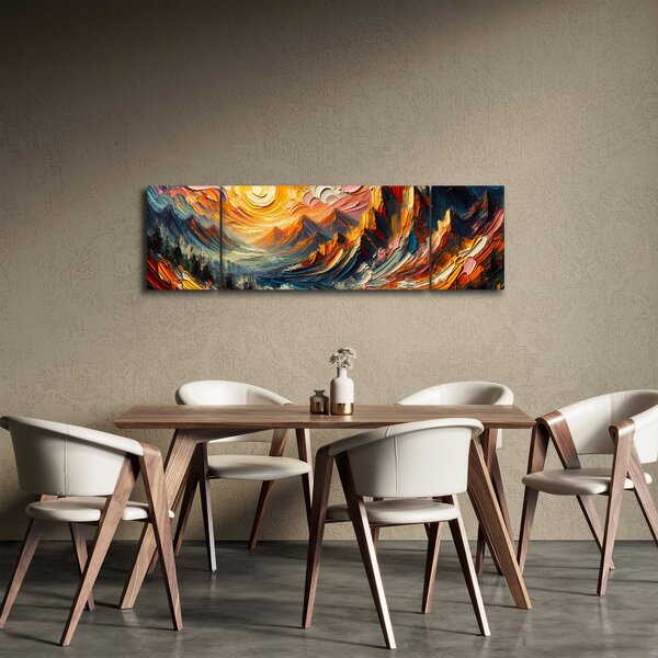 Obraz - Hory zalité sluncem (170x50 cm)