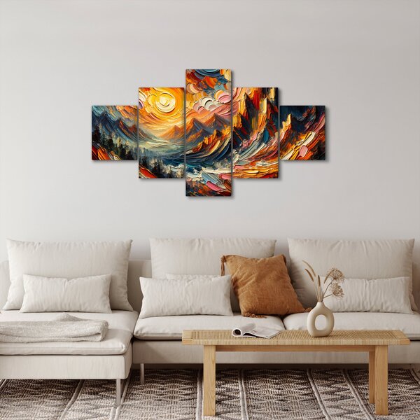 Obraz - Hory zalité sluncem (125x70 cm)