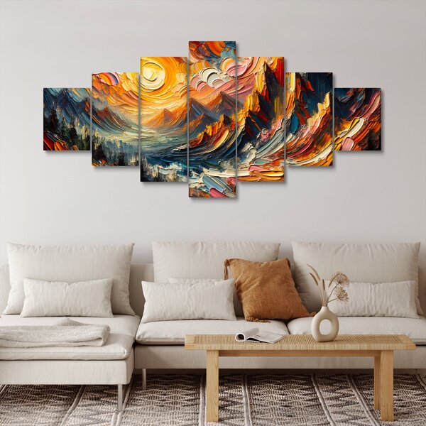 Obraz - Hory zalité sluncem (210x100 cm)