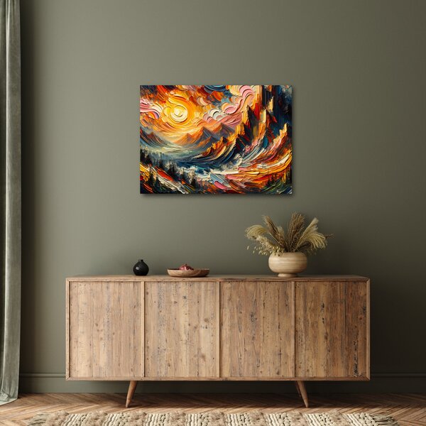 Obraz - Hory zalité sluncem (70x50 cm)