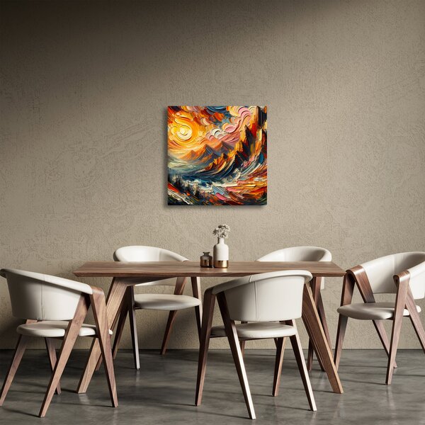 Obraz - Hory zalité sluncem (30x30 cm)