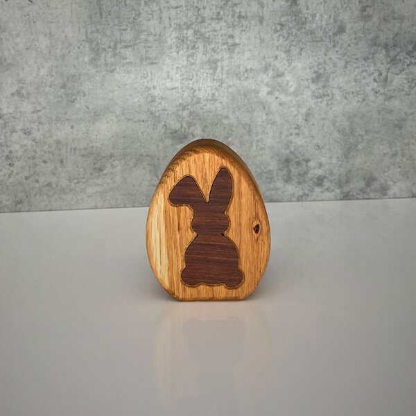 Wooden Mooden Dřevěná velikonoční vajíčka z dubu a amerického ořechu Vzor: 2