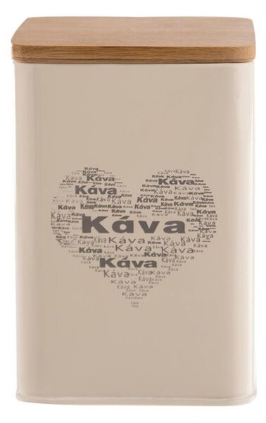 Plechová dóza SRDCE na kávu