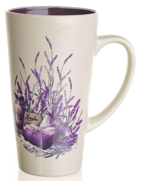 Banquet Keramický hrnek vysoký LAVENDER 450 ml