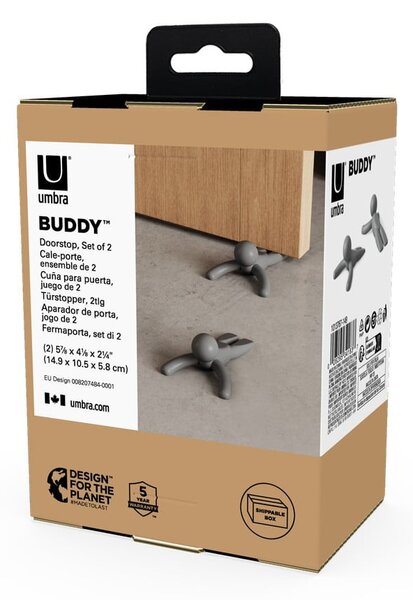 Zarážky do dveří v sadě 2 ks Buddy – Umbra