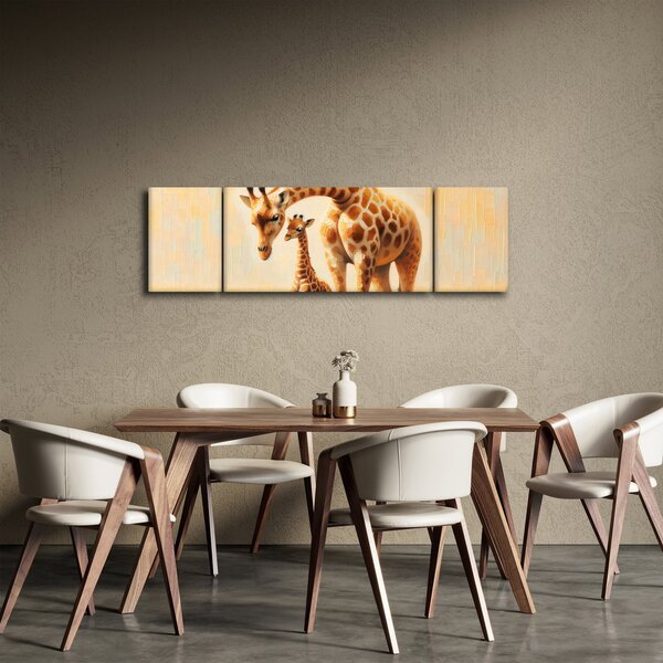 Obraz - Žirafy (170x50 cm)