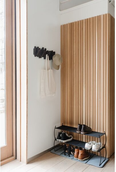 Tmavě hnědý plastový nástěnný věšák Sticks – Umbra