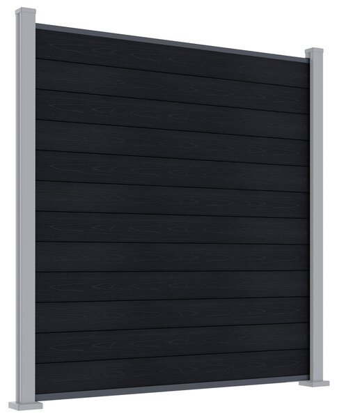 ROJA ELEMENT plotový panel WPC 180x180 cm a koncovky - antracit
