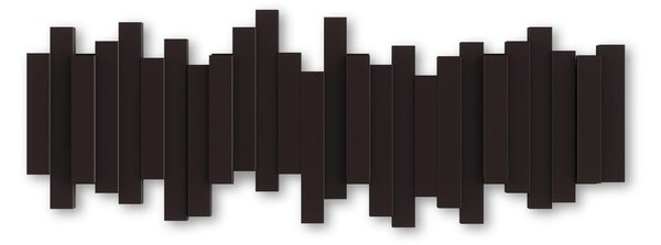 Tmavě hnědý plastový nástěnný věšák Sticks – Umbra